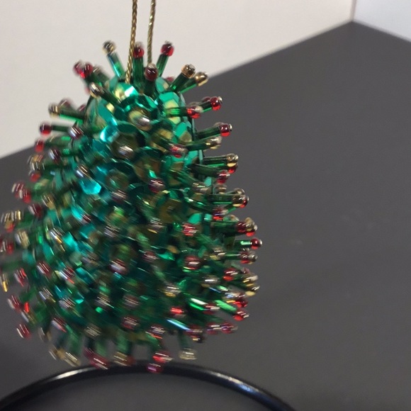 VTG. Handcrafted Bead Sequin Christmas Ornament - Picture 8 of 11